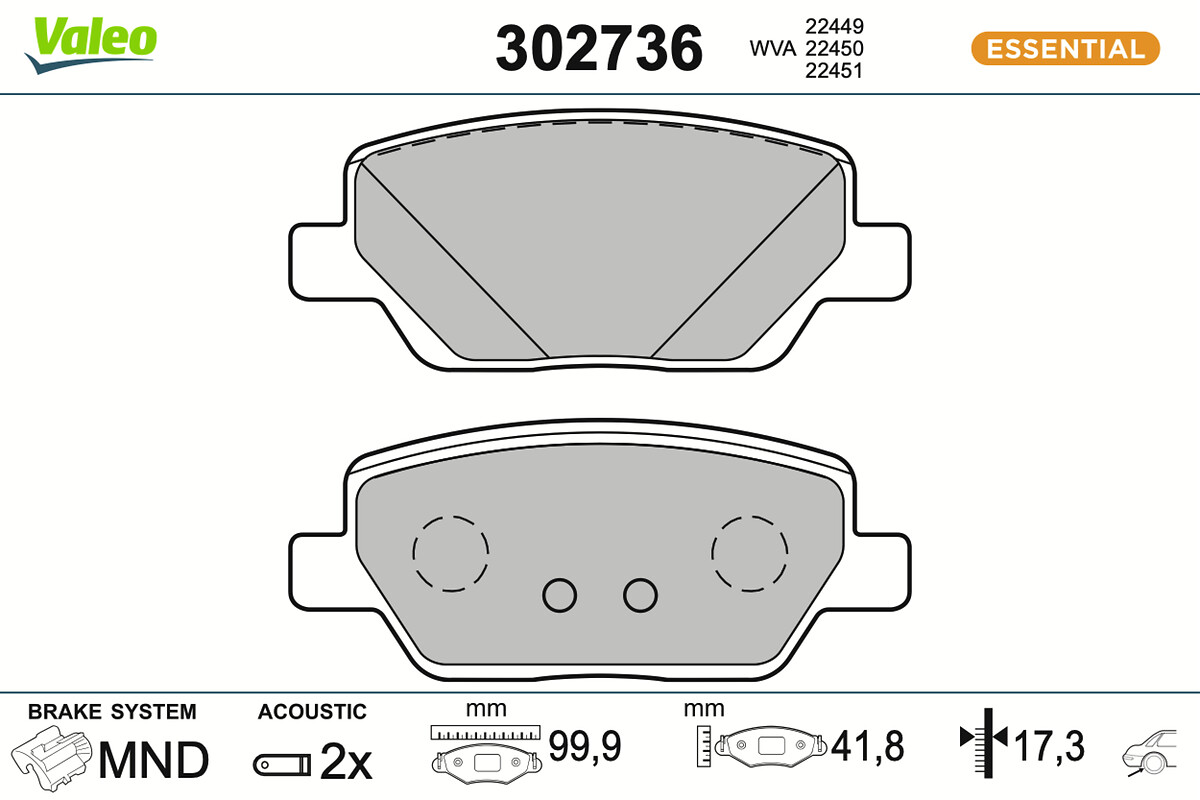 BRAKE PADS FIRST FIAT TIPO ESTATE RR